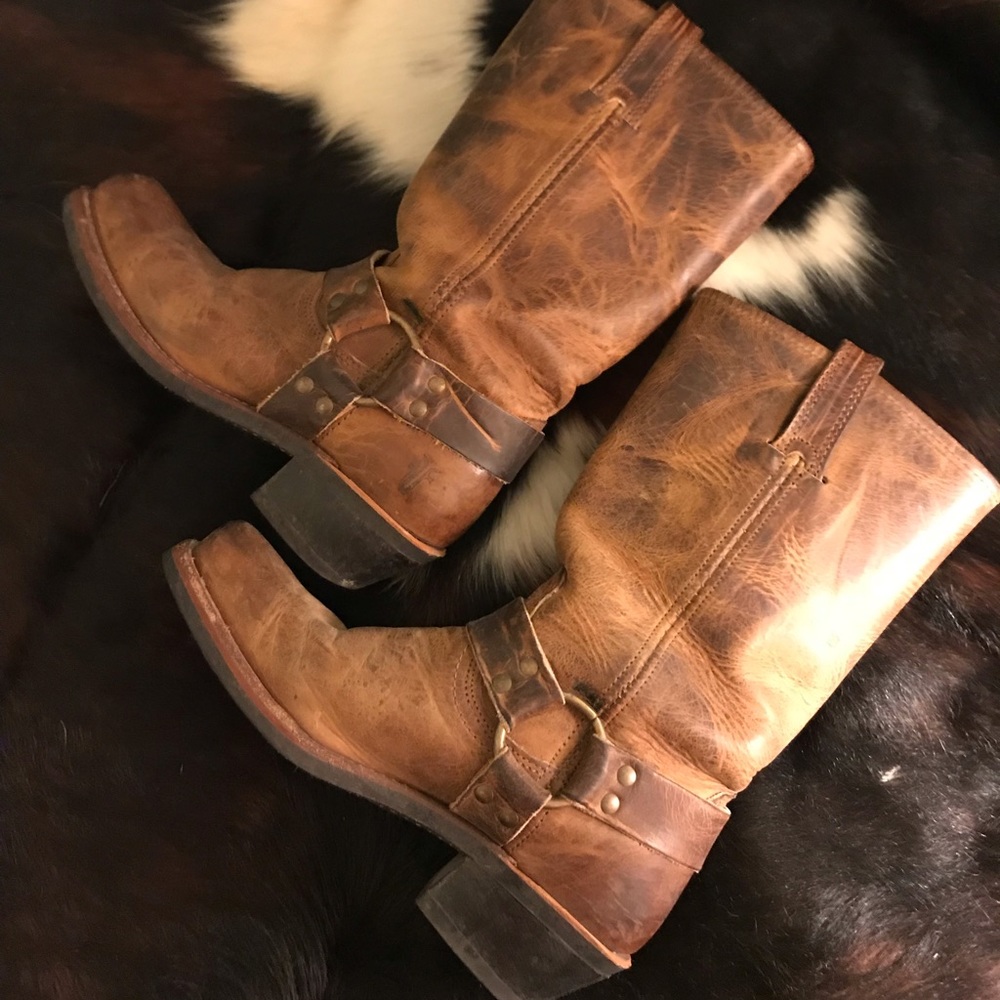 Women's Harness 12R -Toe Block Heel Boots